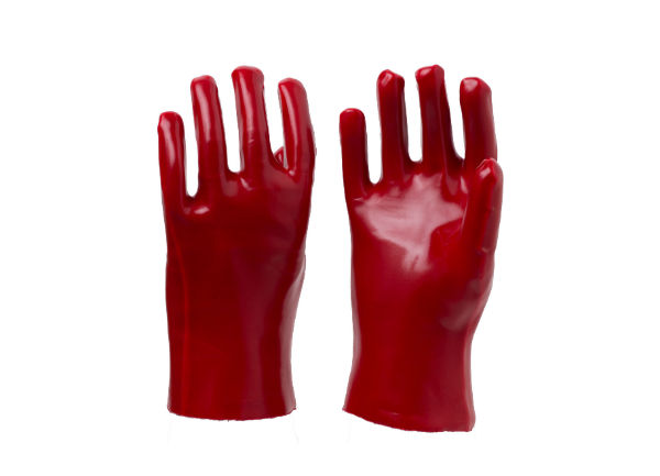 紅耐油手套